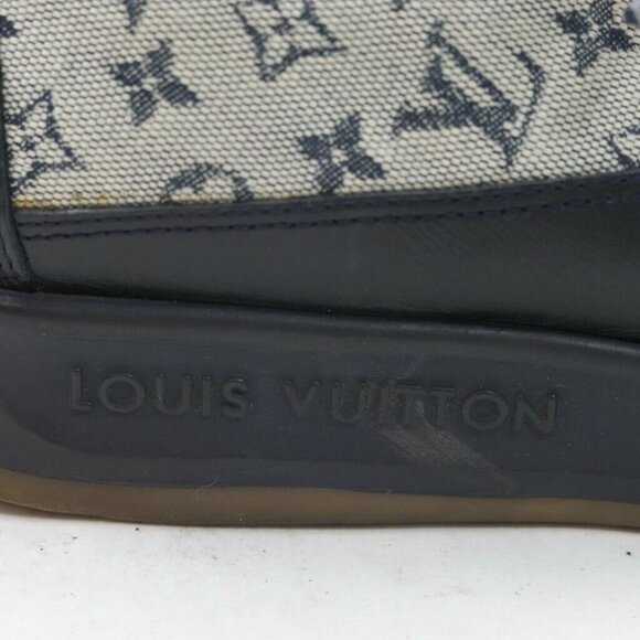 Louis Vuitton Women\'s 36 Navy Monogram Mini Lin